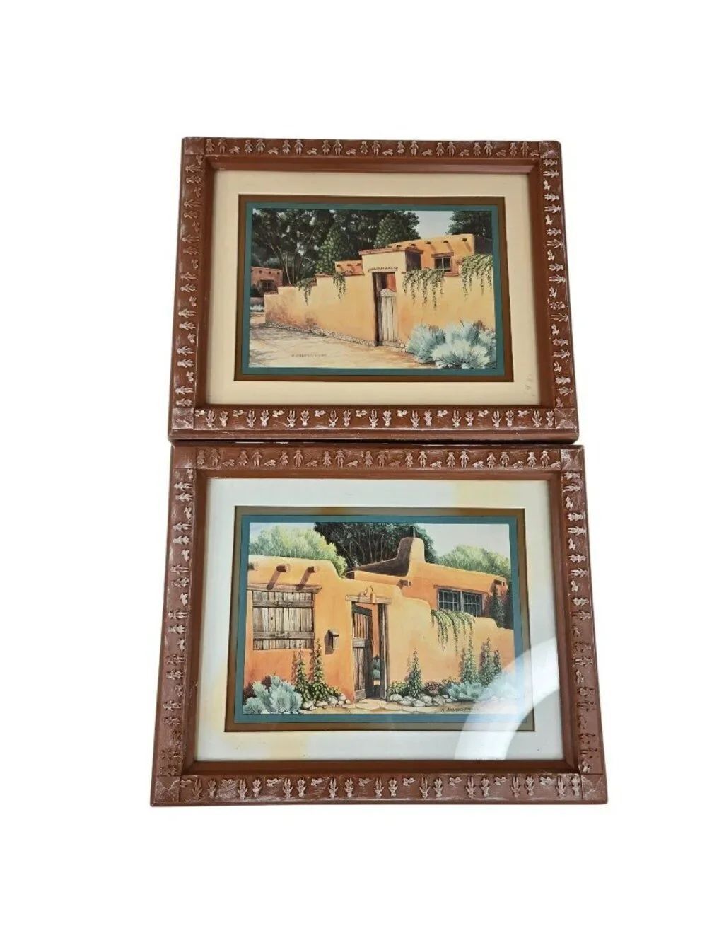 Vintage 90s Mi Casa Homco Southwest Adobe Home Wall Pictures Decor
